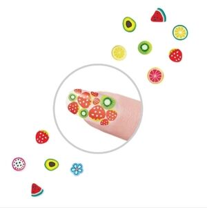 🌭Pueen 3D Nail Art Charms,12 Grid, Juicy Fruits Nail Art Charms